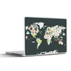 MuchoWow® Laptop Aufkleber Sticker Cover Weltkarte - Tiere Produktbild-Vorschau 1