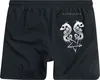 Gothicana by EMP Herren schwarze Badeshorts mit Gummizug Produktbild-Vorschau 2