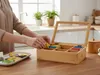 Holz Aufbewahrungsbox Teebox 6 Fächer mit Deckel Produktbild-Vorschau 6