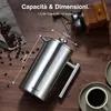VonShef Caffettiera a Pressa Francese da 12 Tazze, 1,5 L, Anteprima dell’immagine prodotto 6