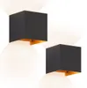 ZMH LED Wandlamp Buiten, 2 stuks, 5W, zwart, goud, Productafbeelding-voorbeeld 9