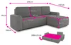 Ecksofa Roma L mit Schlaffunktion und Bettkasten - Cord Produktbild-Vorschau 7