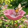 1 Stuick,Vogeltränke Blume aus Metall,Handgefertigter Produktbild-Vorschau 1