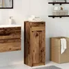 vidaXL Badezimmerschrank mit Tür Altholz 32 x 34 x 90 cm Produktbild-Vorschau 2