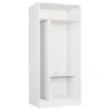 An empty white wardrobe with shelves. Náhled obrázku produktu