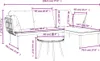 vidaXL 3-tlg. Garten-Lounge-Set mit Kissen Beige Poly Produktbild-Vorschau 7