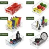 Sada 6 kusů organizérů do lednice, s 16 samolepkami, úložná Náhled obrázku produktu 5