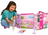 Barbie Wochenend-Haus, Puppenhaus-Spielset mit Puppe, 10 Produktbild-Vorschau 2