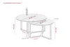 Hela Tische, Runder Couchtisch Massa - 2er Set - Ø 80+60cm Produktbild-Vorschau 6