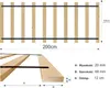 Stelaż WKŁAD drewniany ROLOWANY do ŁÓŻKA 100 x 200 cm (10 Podgląd zdjęcia produktu 2