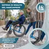 Carrozzina Pieghevole Alluminio Leggero Manuale Con freni Anteprima dell’immagine prodotto 3