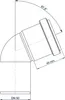 POLOPLAST POLO-KAL NG, Bogen, DN 50/67, 1 Stk. Produktbild-Vorschau 2