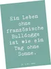 Mr. & Mrs. Panda Postkarte Spruch Französische Bulldogge - Produktbild-Vorschau 1
