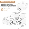 Merax 3-Sitzer Schlafsofa ausziehbar, 3-in-1 Sofabett aus Produktbild-Vorschau 9