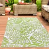 Tropischer Outdoor-Teppich für Terrasse und Garten in grün Produktbild-Vorschau 1