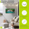 ARTland Wandbild Alu für Innen & Outdoor Wasserfall im Wald Produktbild-Vorschau 2