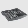 A dishwasher cutlery basket filled with cutlery. Voir les images du produit