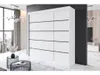 Easy4You R7 200 cm Weiß Schiebetüren Kleiderschrank Produktbild-Vorschau 2