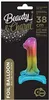Palloncino in pellicola a forma di numero 1, colorato Anteprima dell’immagine prodotto 2