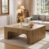 Table basse carrée en bois de 100 cm, idéale pour le salon, Voir les images du produit 10