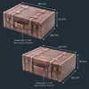 HMF Deko Koffer aus Holz mit Deckel und Ledergriff, Produktbild-Vorschau 5