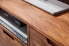 WOHNLING HiFi Lowboard Sheesham Massivholz Landhaus TV Produktbild-Vorschau 5