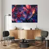 Leinwandbild 3D-Makro-Glasblumen 90x60 Feeby Bunt bild für Produktbild-Vorschau 2