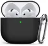 Étui noir compatible avec les AirPods 4 – Étui en silicone Voir les images du produit 1