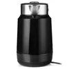 A black electric kettle with a silver lid and accents, shown from the front on a white background. Podgląd zdjęcia produktu