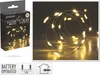 Product packaging and a close-up of the LED string lights. Voir les images du produit