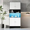 A modern display cabinet with LED lighting. Produktbild-Vorschau
