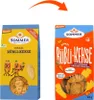 Two boxes of Sommer brand carrot cookies are shown side-by-side, with an orange arrow indicating a transition or comparison. Produktbild-Vorschau