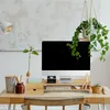 Stojan na monitor Relaxdays, bambus, zásuvka a 5 přihrádek, Náhled obrázku produktu 5