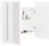 vidaXL Lustro łazienkowe LED szafka białe 60x12x45 cm Podgląd zdjęcia produktu 5