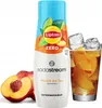 A bottle of Sodastream Lipton Peach Ice Tea Zero syrup, with peaches and a glass of iced tea in the background. Anteprima dell’immagine prodotto
