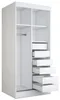 Kleiderschrank mit Spiegel - 90x200cm - Artisan Eiche - Produktbild-Vorschau 4