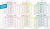 Urlaubs-/Team-Kalender 2026 - A4-Leporello - 89 x 29 cm / Produktbild-Vorschau 1