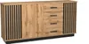 Minio, Kommode 179 cm, Sideboard "Lamia", mit MDF Lamellen, Produktbild-Vorschau 1