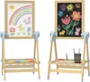 AIYAPLAY Kinder Staffelei aus Holz, Kindertafel Produktbild-Vorschau 1