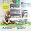 DEUBA® 4x 30L Scatole in Plastica Trasparente Senza BPA Anteprima dell’immagine prodotto 2