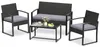 COSTWAY Gartenmöbel Set Polyrattan, Outdoor Lounge Möbel, Produktbild-Vorschau 1