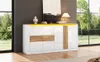 Mobile contenitore, 140x35x70 cm, in MDF, con 4 ante, Anteprima dell’immagine prodotto 15