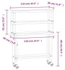 vidaXL Table de travail de cuisine avec panneau à poser Voir les images du produit 8
