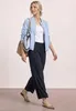 Street One High Waist Wide Leg Hose im Loose Fit Shadowed Produktbild-Vorschau 3