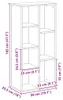 VidaXL 852797, Eiche, Holz, Holz, 80 kg, 500 mm, 250 mm Produktbild-Vorschau 8