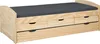 Inter Link Funktionsbett MARINELLA 90x200 Natur Massivholz Produktbild-Vorschau 1