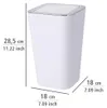 WENKO 2er Set Schwing Deckel Müll Eimer 6 L Abfall Kosmetik Produktbild-Vorschau 4