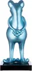 Gilde Skulptur, Frosch, "Frog", Kunstharz, Marmor, pink, VE Voir les images du produit 7