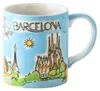 Mila Keramik Städte-Becher Barcelona Produktbild-Vorschau 1