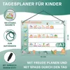 Tagesplaner Kinder - Montessori Magnettafel mit 160 Magnete Produktbild-Vorschau 2
